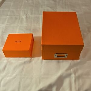 Signature Orange Luxury Decor Duo | Luxury Aesthetic Set